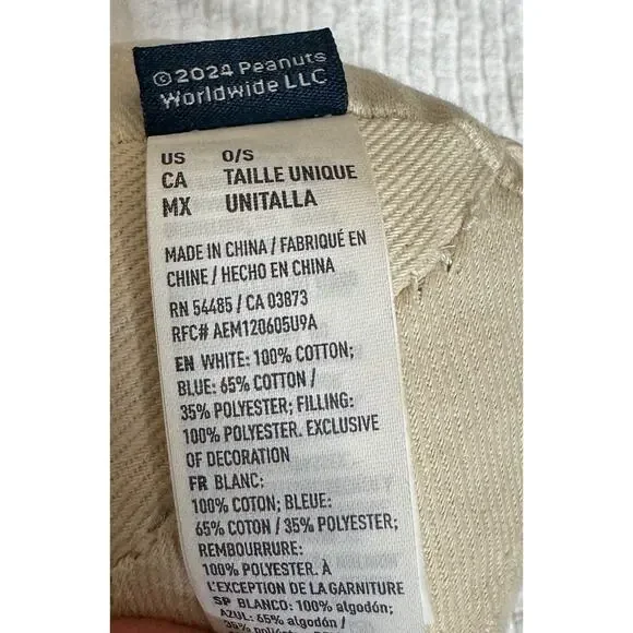 American Eagle Denim Snoopy Plush Limited Edition 8” Peanuts Stuffed Toy Animal - Picture 7 of 8